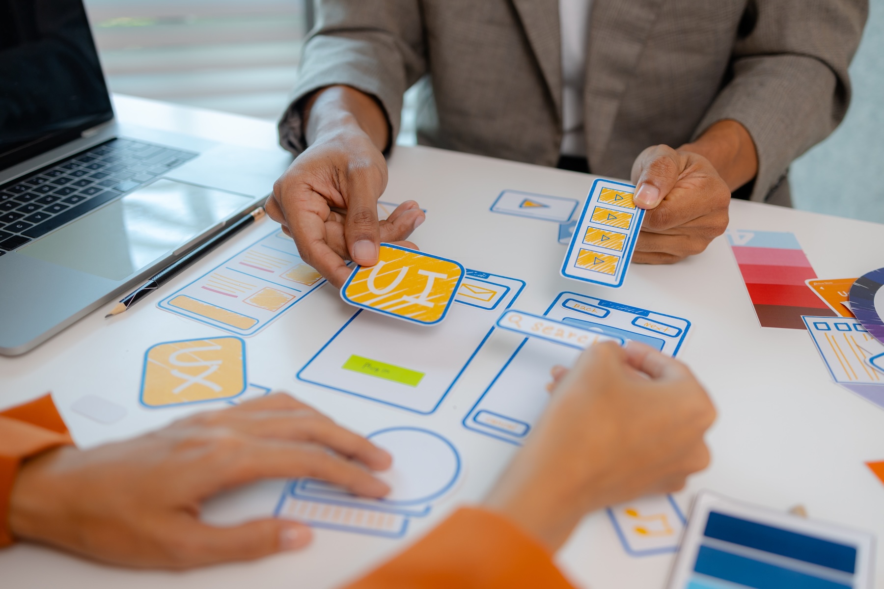 Process of creating responsive website